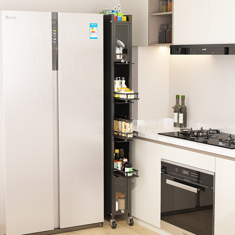 抽拉式夹缝柜厨房夹缝置物架落地多层边柜窄柜冰箱侧面柜子储物柜,厨房/烹饪用具,厨房置物架/置物柜/角架,淘宝优惠券,粉丝福利购,淘宝优惠卷