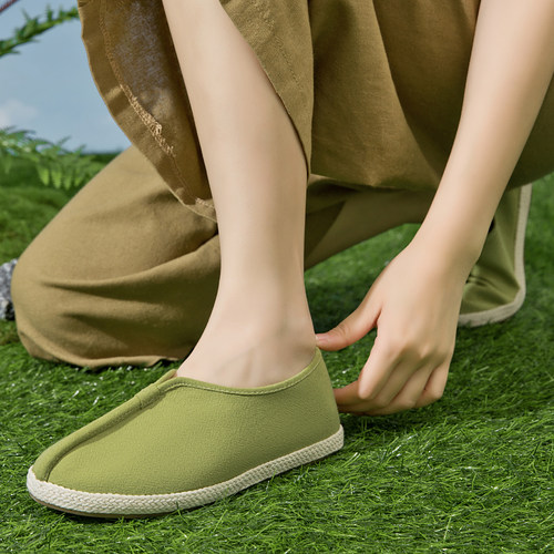 布语堂平底透气百搭布鞋夏季女鞋