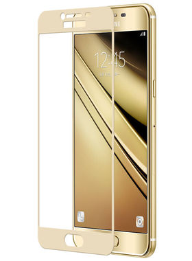 三星C7Pro钢化膜全屏覆盖保护手机贴膜 三星C7/C7000高清防爆玻璃适用于