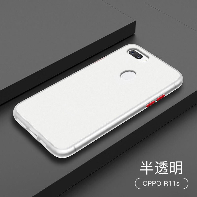 海罗威oppor11s手机壳磨砂防摔硅胶全包超轻薄软网红男女撞色外壳