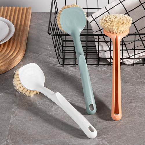 天然剑麻锅刷长柄不沾油不易掉毛