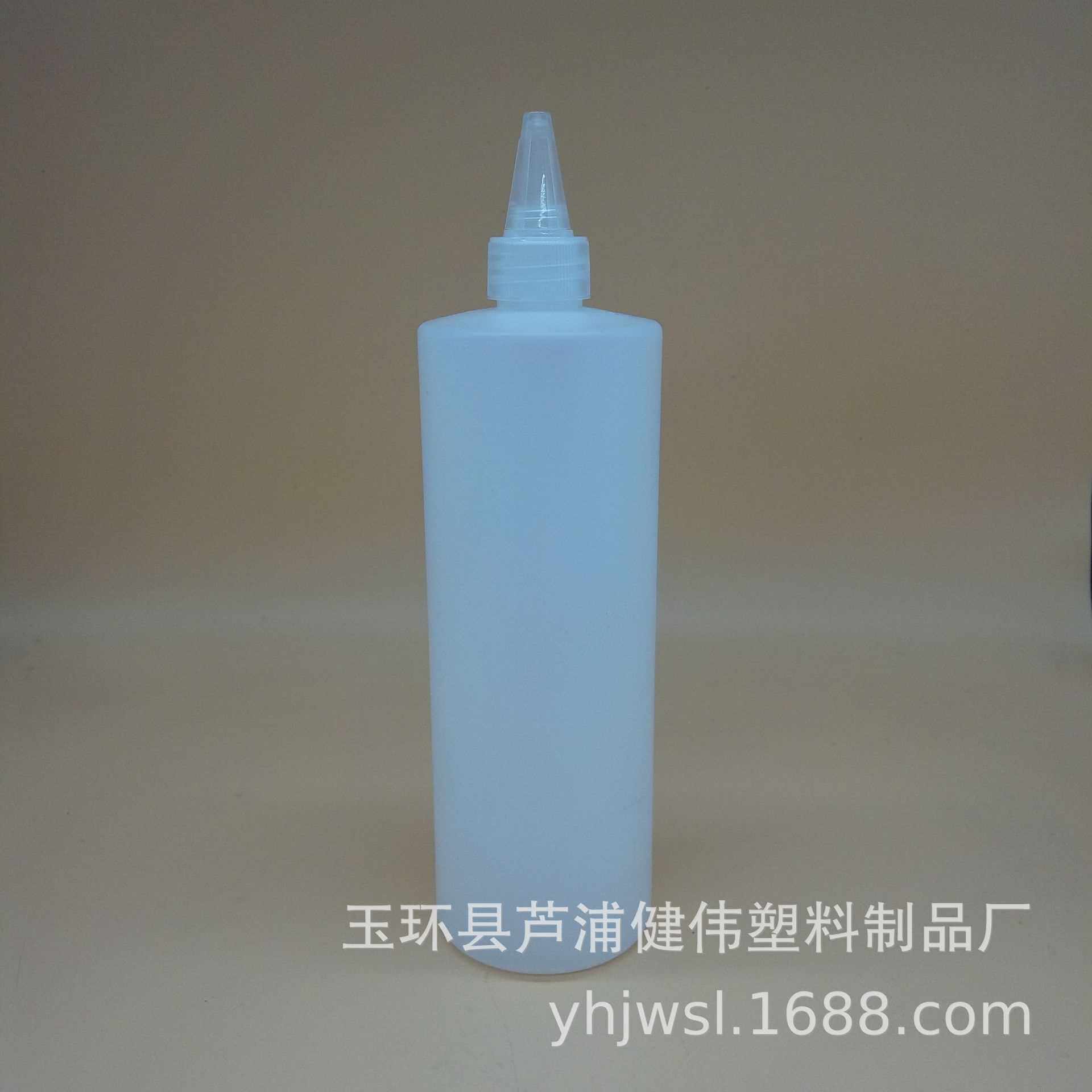 新款直销现货750ML平肩半透明电发水盖瓶HDPE瓶尖嘴瓶胶水瓶样品