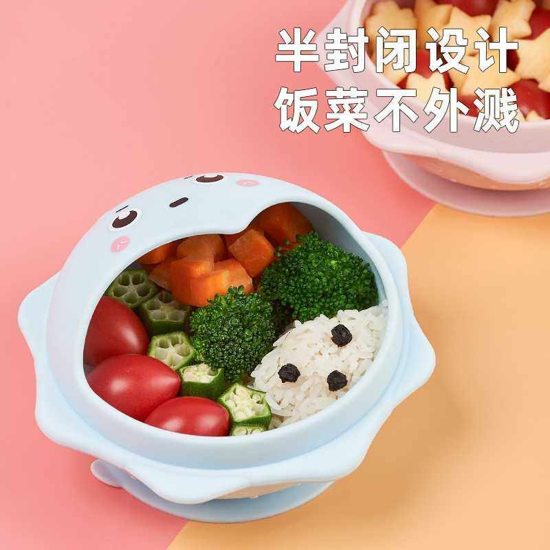 新款直销卡通硅胶吸盘碗宝宝辅食碗婴幼儿防摔吸管汤碗学吃饭儿童,婴童用品,儿童餐具,淘宝优惠券,粉丝福利购,淘宝优惠卷