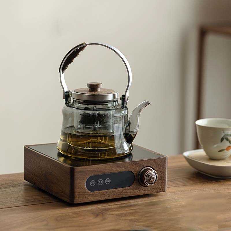 新款直销日式煮茶器玻璃煮茶壶泡茶家用茶具电陶炉围炉煮茶器具电