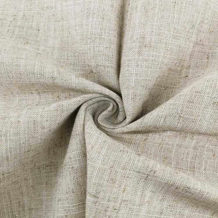 新款直销1212亚麻棉竹节布 12支麻粘竹节布 束口袋抱枕鞋材笔记本