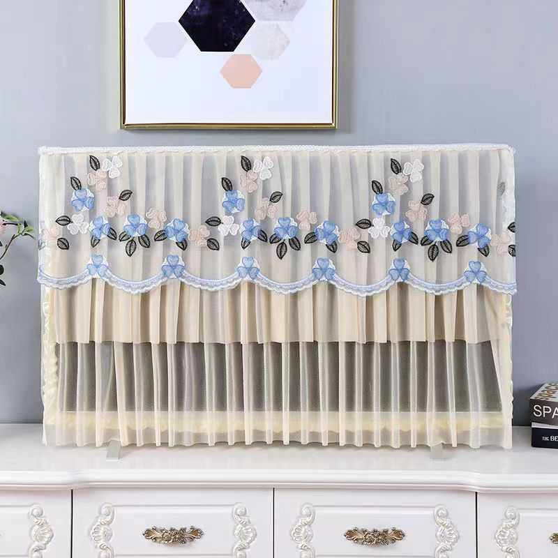 新款直销液晶电视机防尘罩挂式曲面台式蕾丝盖布家用全包65/55/42