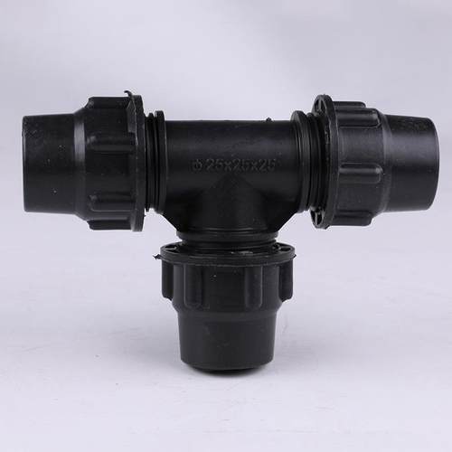 新款直销三通接头PE快接三通 pe排水管三通快接头 农业灌溉三通接