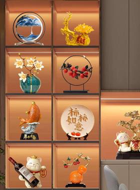 新款直销现代酒柜软装饰品招财摆件轻奢高档客厅玄关餐边电视柜家