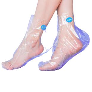 试鞋 新款 美足疗套 脚套塑料透明塑料脚套 套 直销一次性薄膜足套