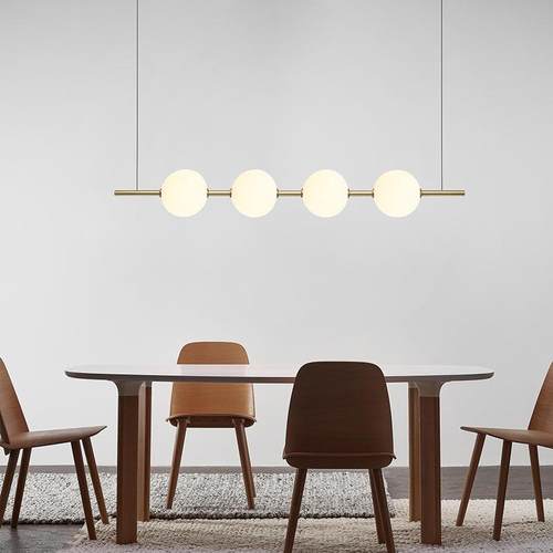 新款直销北欧简约后现代简约餐厅吧台岛台咖啡厅设计师长条创意圆