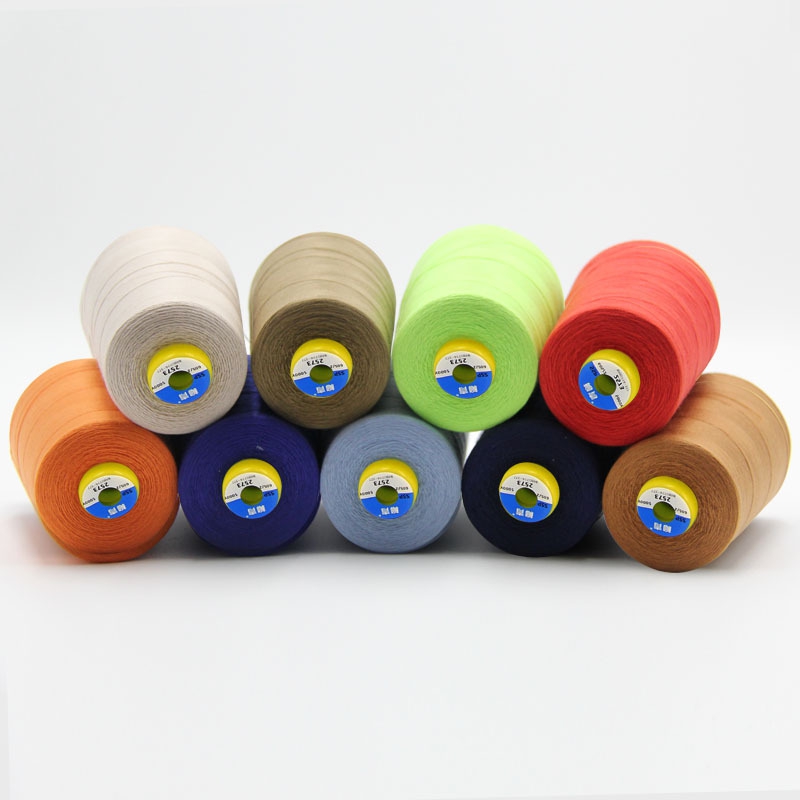 新款直销柳青线缝纫线 20s/3家用涤纶粗线手工缝衣线2000y多色针