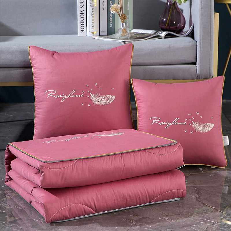 新款直销2025新款13372全mian羽毛款两用抱枕被午休车用靠垫被一,居家布艺,抱枕被,淘宝优惠券,粉丝福利购,淘宝优惠卷