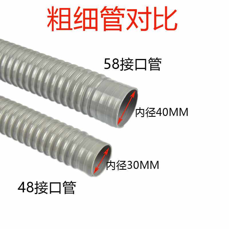 新款直销厨房水槽下水管50加粗58接口手工洗菜盆单槽加长排水软管