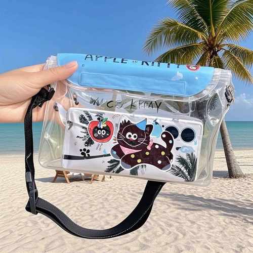 新款直销卡通大容量防水腰包户外漂流手机防水袋游泳防水手机袋高