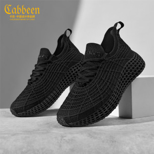 新款 秋季 时尚 软底舒适轻便小白鞋 Cabbeen 百搭运动板鞋 卡宾男鞋