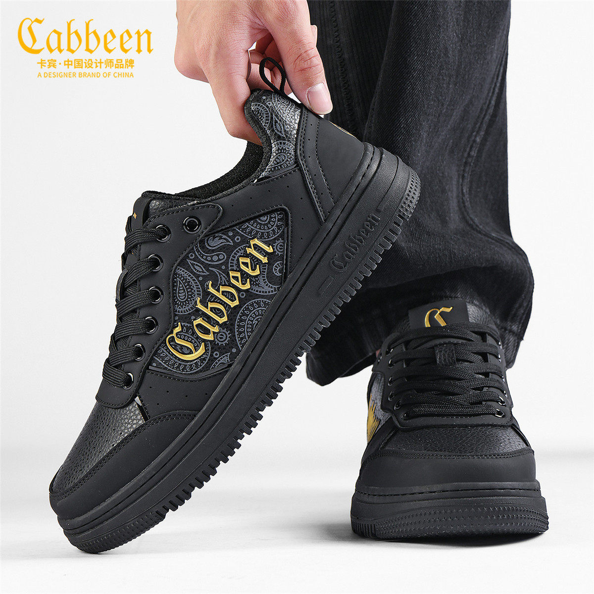 卡宾男鞋厚底增高休闲板鞋