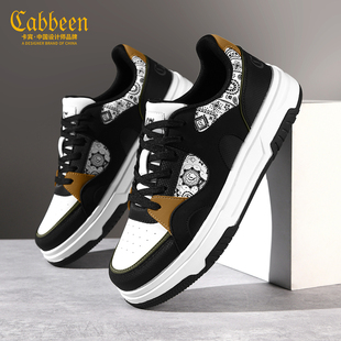 卡宾男鞋2026新款春季印花板鞋韩版潮鞋百搭小清新青少年休闲鞋