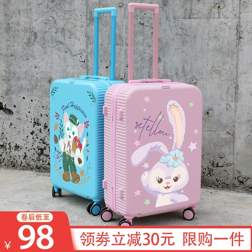Брендовый милый чемодан, коробка для путешествий, популярно в интернете, 24 дюймов