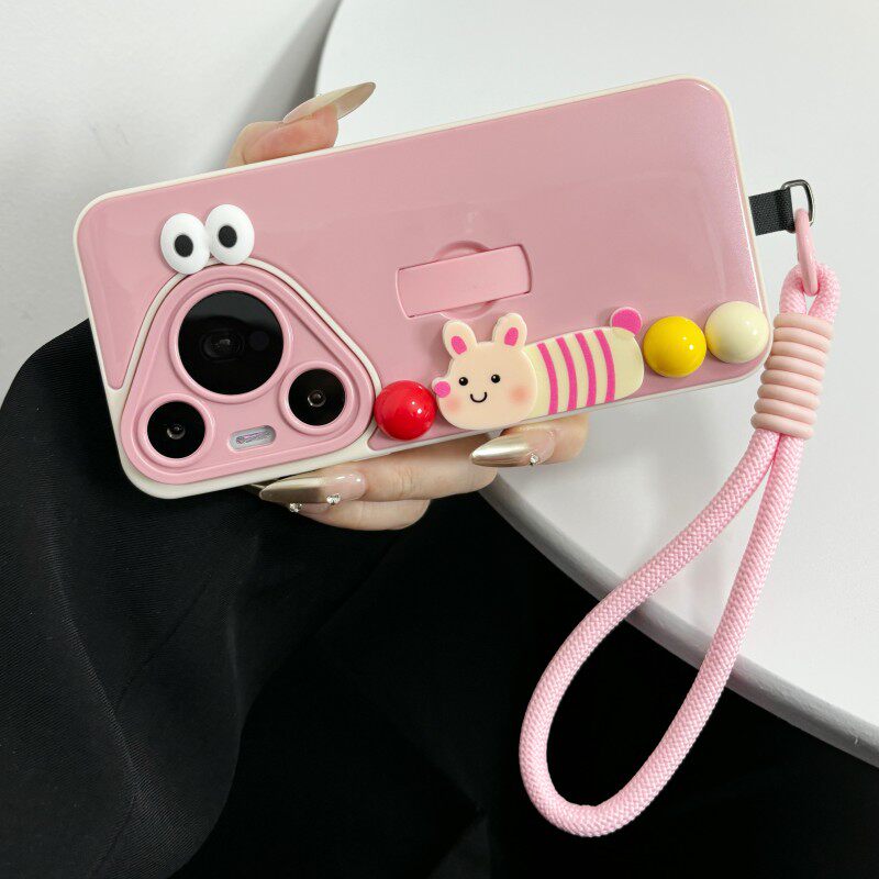 适用华为Mate60Pro手机壳Pura70pro+保护套meta50por全包防摔外壳立体卡通可爱m40带支架挂绳高级感女创意女