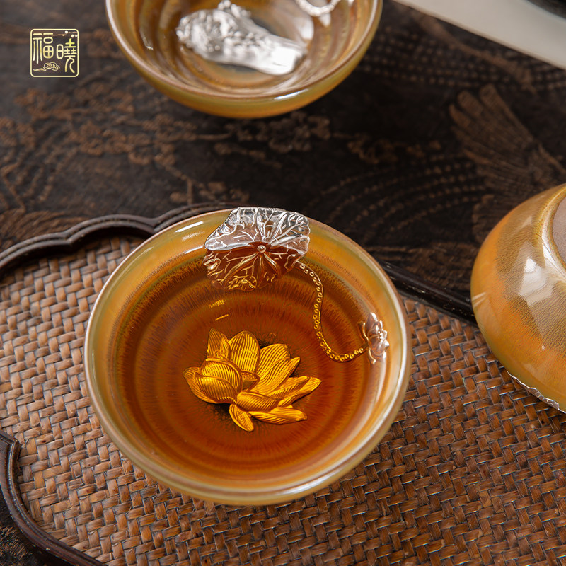 福晓建盏柴烧茶盏茶具套装文创茶杯礼盒结婚新婚礼物生日乔迁礼物,餐饮具,建盏,淘宝优惠券,粉丝福利购,淘宝优惠卷