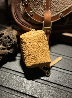 Behfxy帛雲mbox植鞣牛皮文玩收纳袋可包浆变色核桃手串首饰零钱包