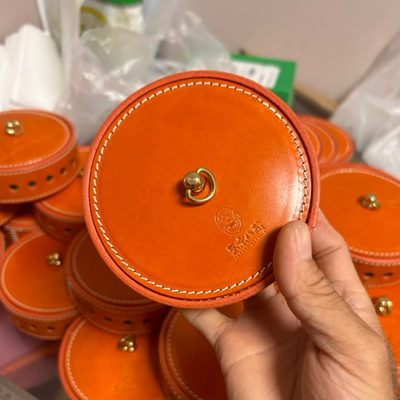 Behfxy帛雲 手工定制皮盒手串佛珠手项链吊坠手镯盒收纳锦盒包装