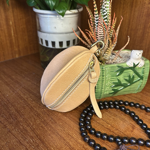 Behfxy帛雲 mbox植鞣牛皮手工植鞣牛皮文玩收纳包 便携核桃手串袋