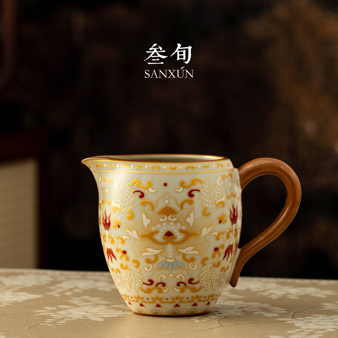 叁旬敦煌金银错汝窑公道杯茶海公杯匀茶器分茶器高档茶具茶道配件,餐饮具,公道杯,淘宝优惠券,粉丝福利购,淘宝优惠卷