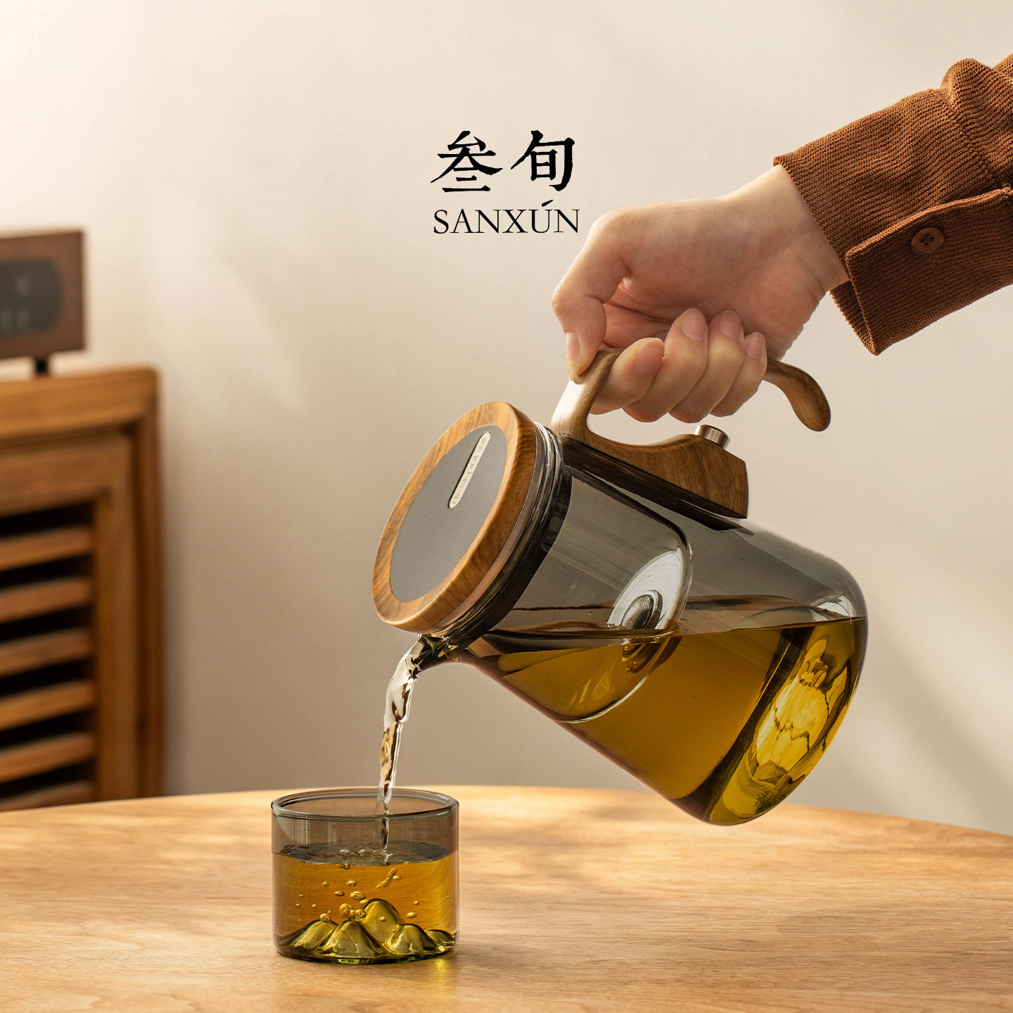 叁旬纳川玻璃飘逸杯懒人泡茶神器茶水分离家用泡茶壶高档茶具套装