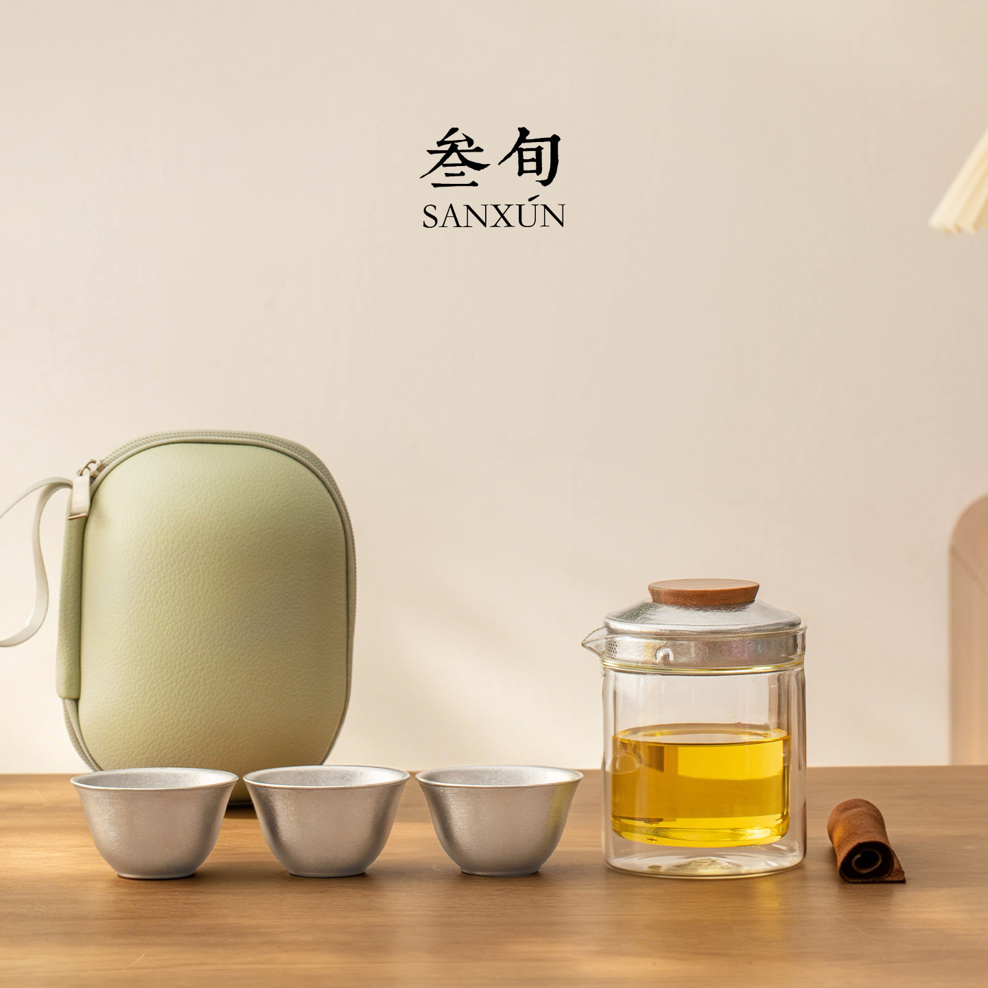 叁旬钛境纯钛旅行茶具图片