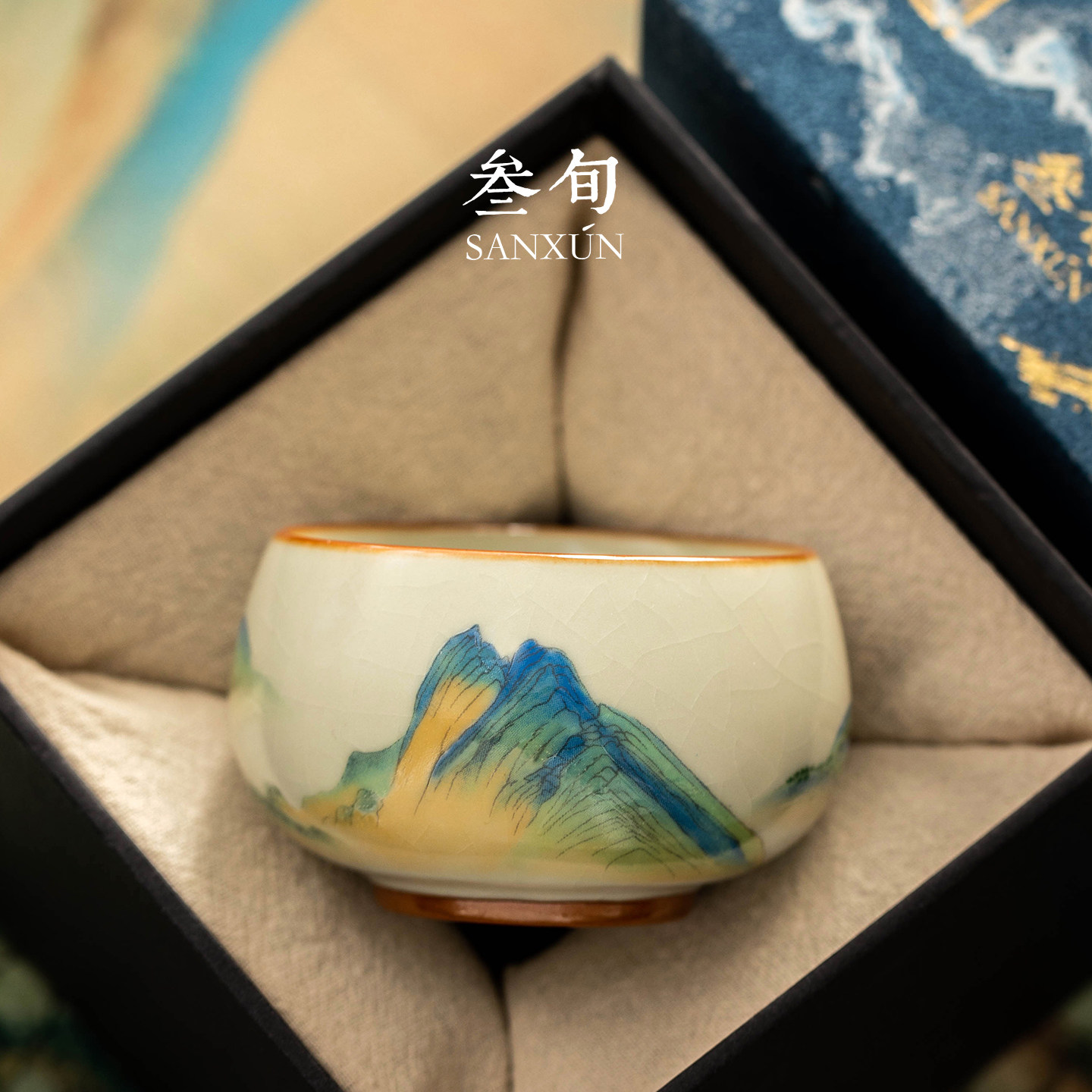 千里江山汝窑主人杯单杯图片