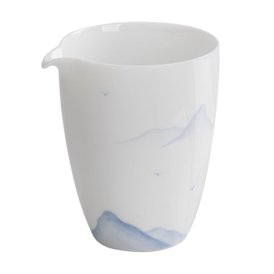 叁旬远山手绘公道杯匀杯高端陶瓷过滤茶海分茶器功夫茶具配件家用