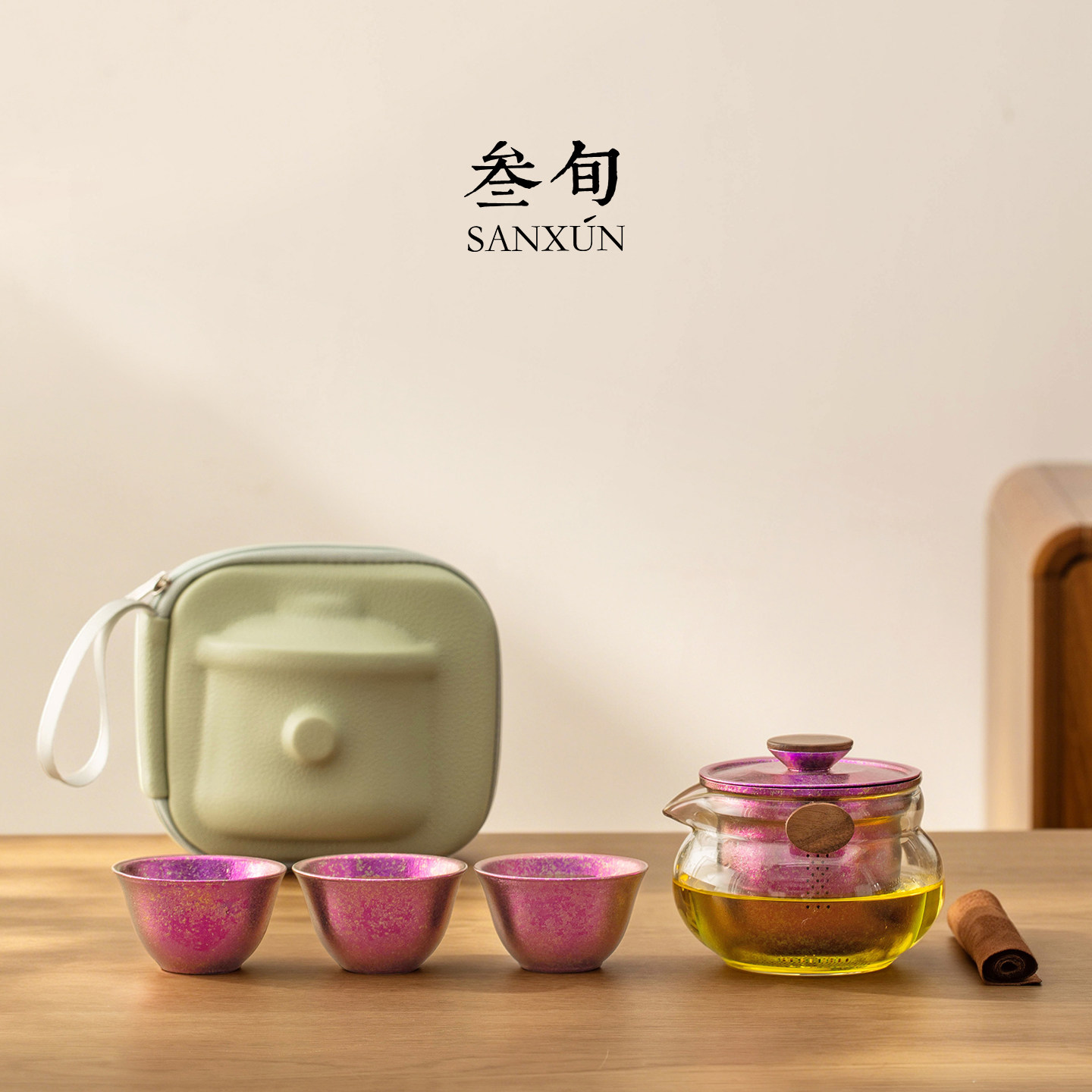 叁旬钛屿快客杯旅行茶具图片