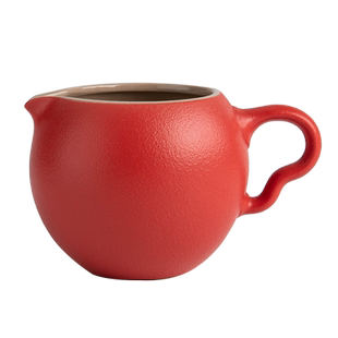 叁旬 宫廷红公道杯 陶瓷带把匀杯防烫茶海功夫茶具配件家用分茶器