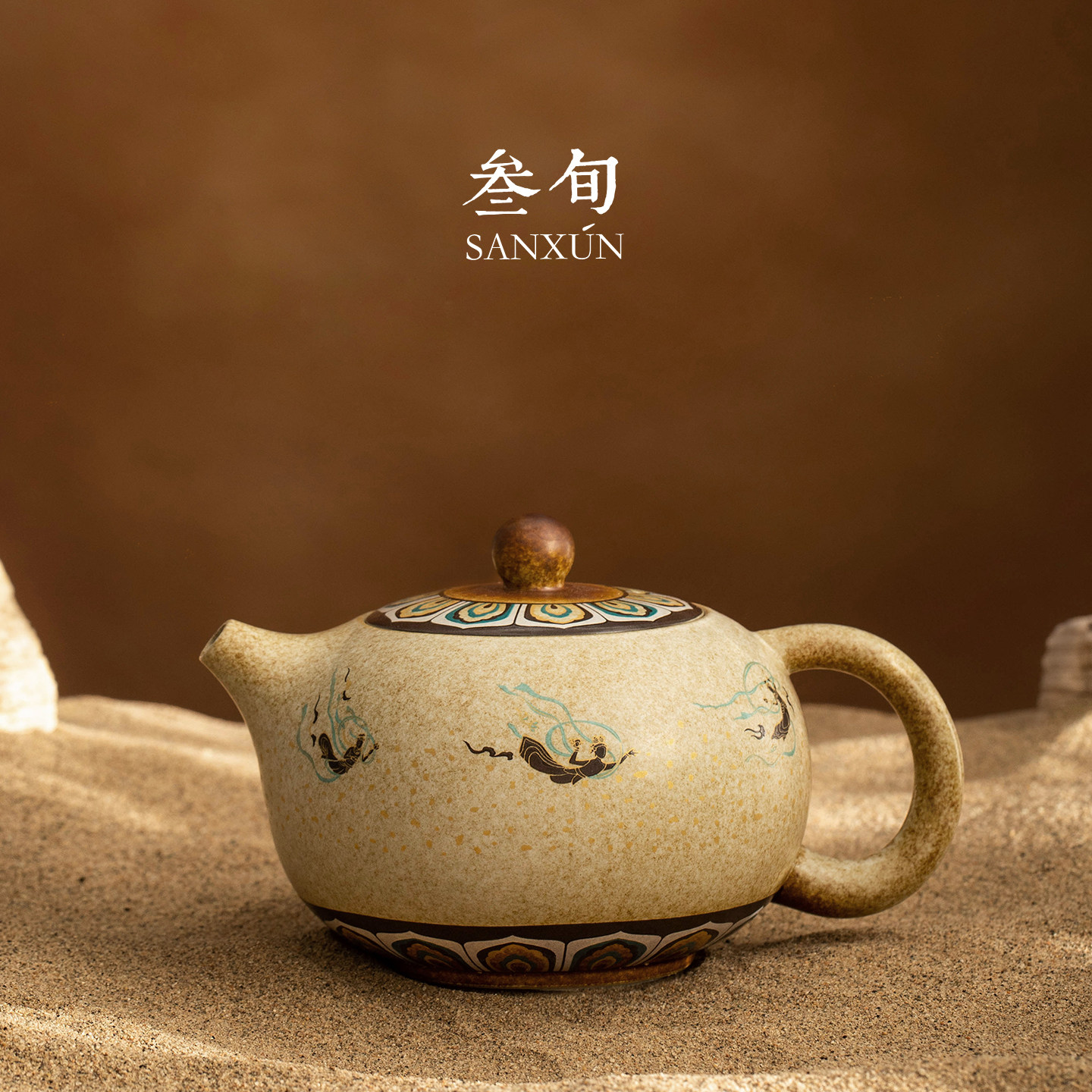 敦煌飞天西施壶陶瓷茶壶泡茶家用图片