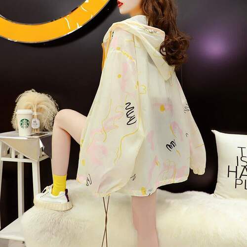 防晒衣女款2026新款夏季薄款外穿透气冰丝时尚宽松防晒服开衫外套