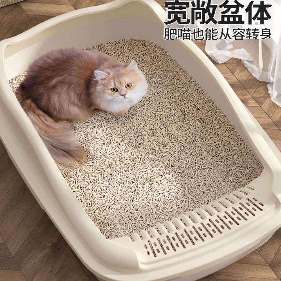 加大猫砂盆半封闭猫砂盆防外溅猫咪用品大全幼猫肥猫专用猫侧所