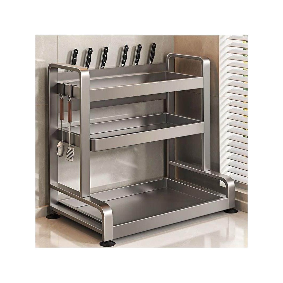德国进口加厚碳钢厨房收纳架免打孔调料品刀架台面多功能置物架厨,厨房/烹饪用具,调料置物架,淘宝优惠券,粉丝福利购,淘宝优惠卷