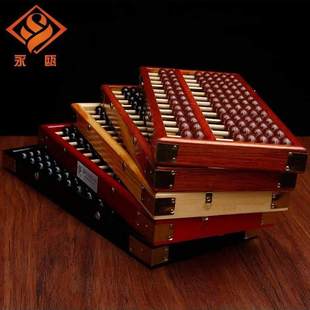 红木老式算盘摆件珠心算红酸枝实木陪嫁小孩抓周乔迁新居开业礼品