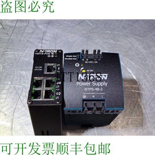 原装供应批量 N-tron Ntps-48-2 电源和 105tx-poe 挖掘交换机