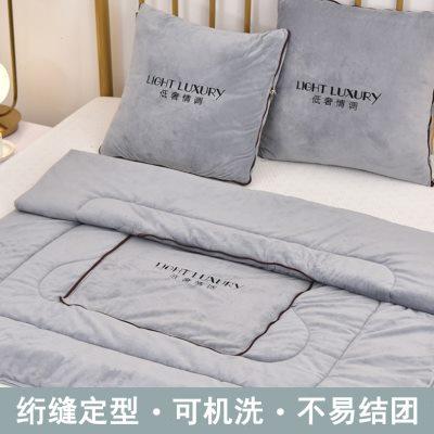 冬季抱枕被子两用毯子二合一枕头车上车内车载车用办公室毛绒靠枕