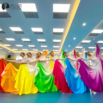 新款开场舞大摆裙演出服装舞台大合唱伴舞表演长裙成人女现代舞服