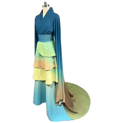 春晚只此青绿舞蹈演出服古典入画