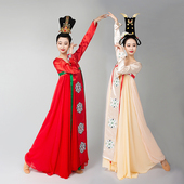 女齐胸襦裙汉服群舞 舞蹈服装 古典舞演出服新款 丽人行双面燕洵同款