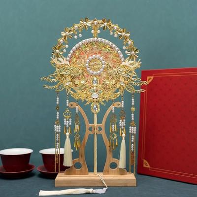 十里红妆3d拼图全套金属凤冠苗冠霞帔团扇结婚礼物diy手工自制拼