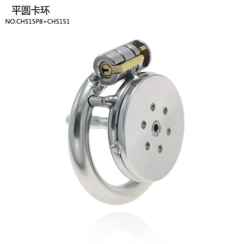 姹趣平板CB贞操锁男用阴茎笼子透气锁阳情趣玩具性工具成人配圆环