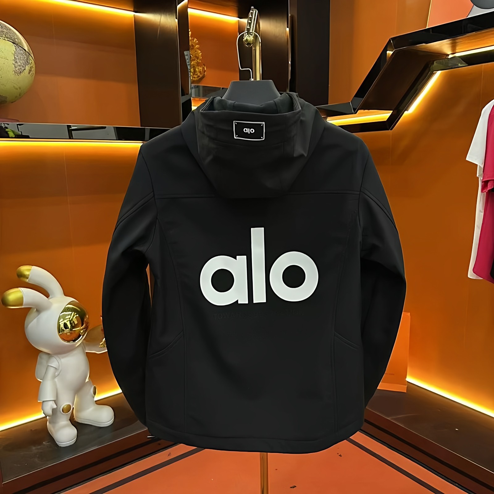 冬季alo男款上衣冲锋男士新款休闲高级感设计百搭男装运动ins外套