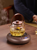 电陶炉煮茶专用迷你小陶炉煮茶器小型电磁炉煮茶玻璃烧水壶煮茶炉