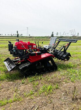 Track Rotary Tiller 小型大棚田地耕田机 播种开沟推土一体机