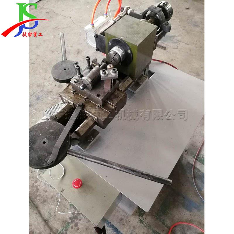 铁管端头立式封口机体育器材钢管旋压机金属圆管平头圆头缩管机